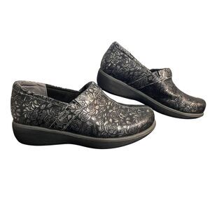 Grey's Anatomy Shoes Womens Size 8M Black Rose Softwalk Slip Resistant Nursing